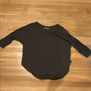 Groceries Apparel organic cotton 3/4 sleeve top eucalyptus